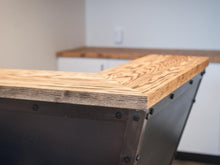 Load image into Gallery viewer, Crafted Antiqued Oak Kitchen Island Top