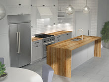 Load image into Gallery viewer, Crafted Antiqued Oak Kitchen Island Top