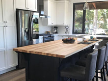 Load image into Gallery viewer, Crafted Hickory Kitchen Island Top