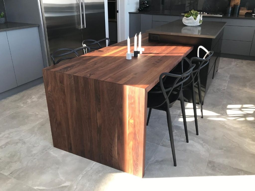 Walnut Butcher Block Island - Steelmade